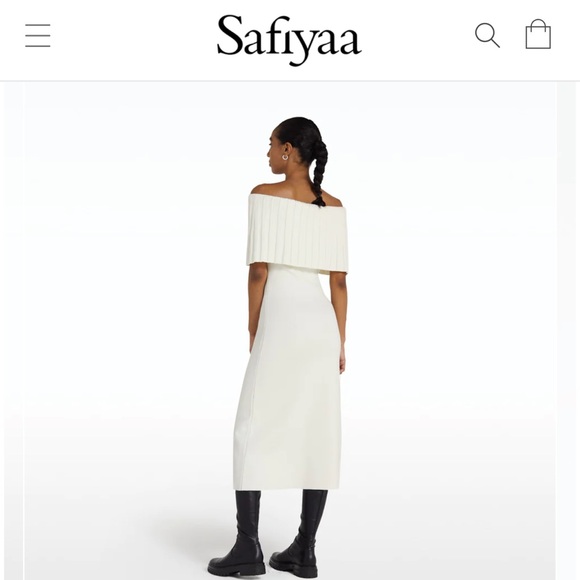 SAFIYAA RISETTE IVORY MIDI DRESS - Picture 7 of 9